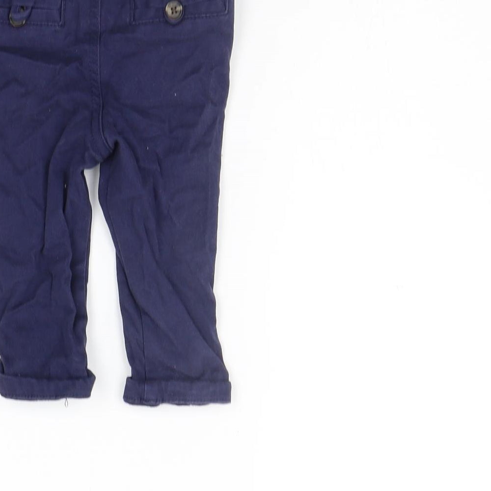 deniem co Boys Blue Jogger Trousers Size 6-9 Months