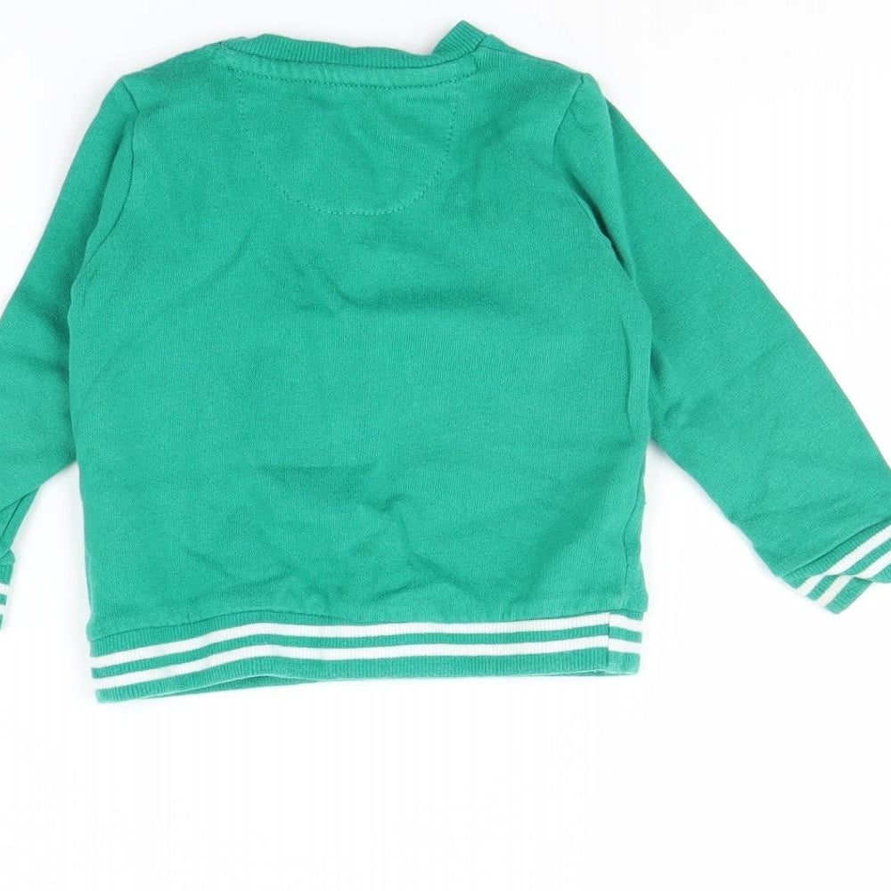 F&F Baby Green Pullover Jumper Size 9-12 Months