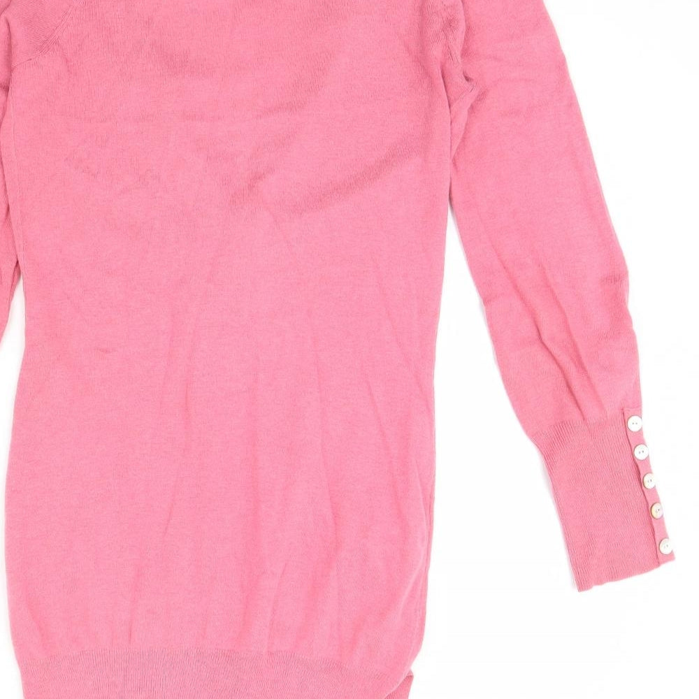 Next Womens Pink Cardigan Jumper Size 6