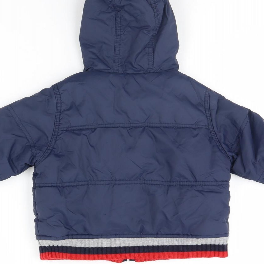 Mini Mode Boys Blue Jacket Size 6-9 Months