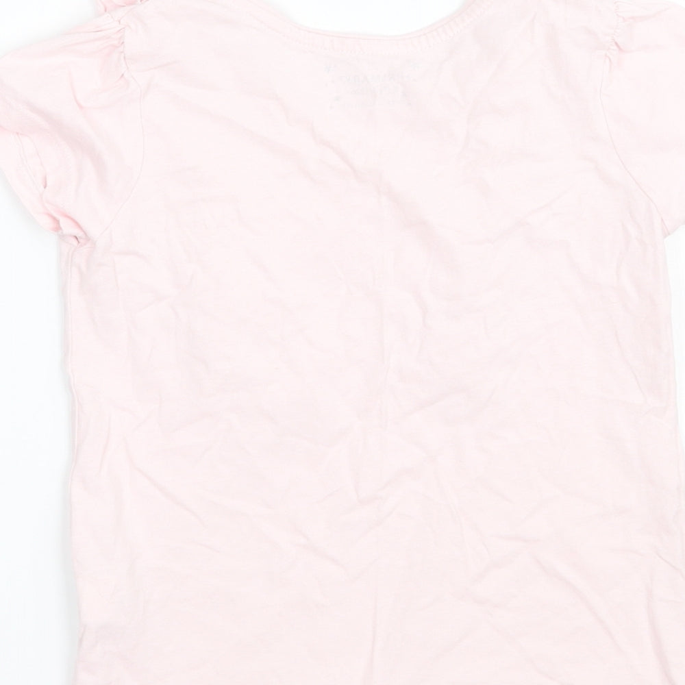Priark Girls Pink Basic T-Shirt Size 6-7 Years