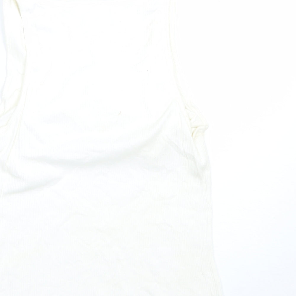 Gap Womens Ivory Basic Tank Size L