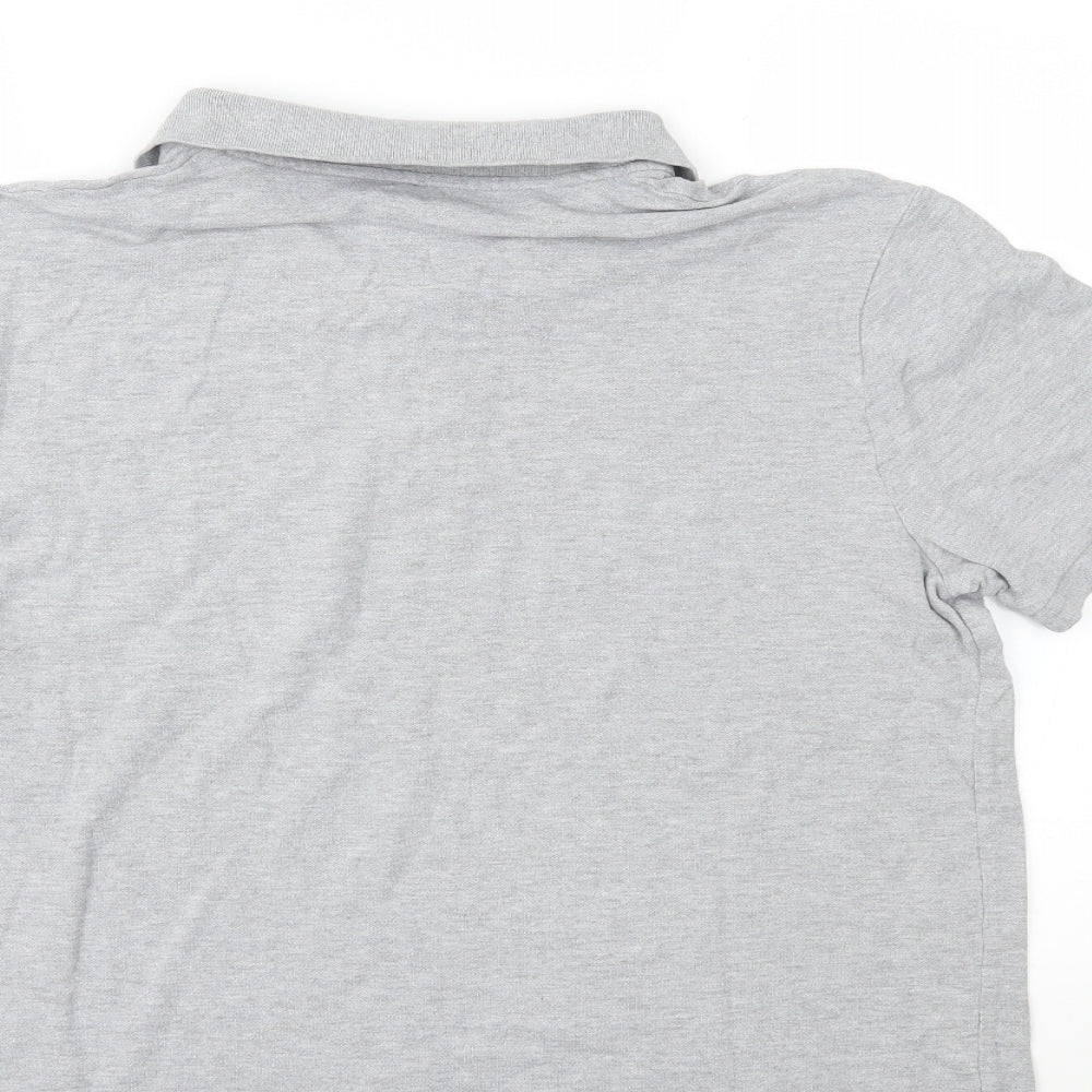 George Mens Grey Polo Size L