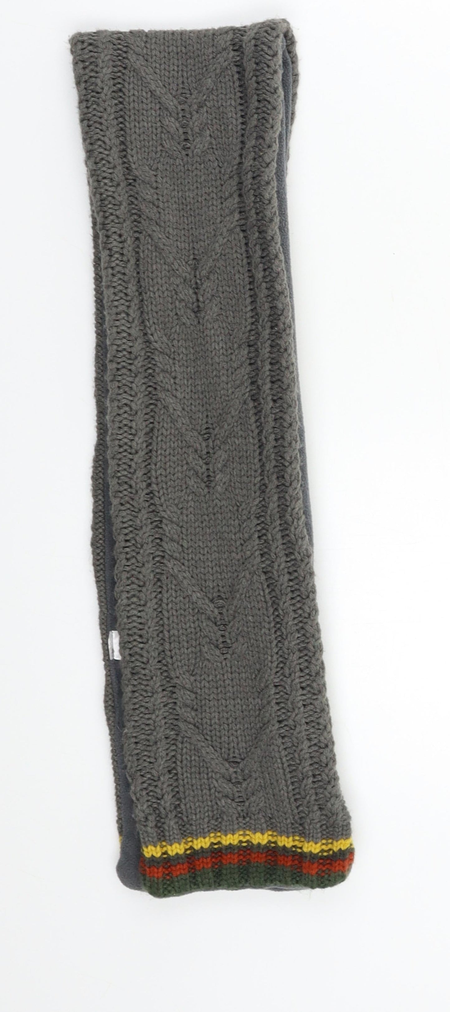 George Boys Grey Striped Scarf Size Regular