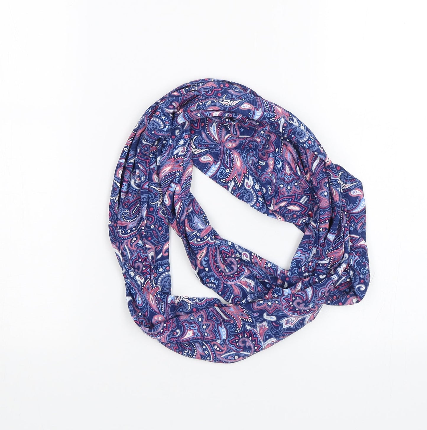 Preworn Unisex Blue Plaid Scarf