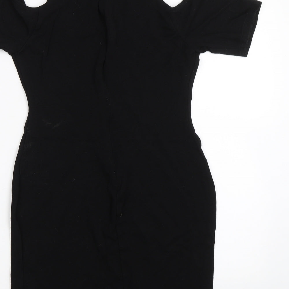 New Look Womens Black Pencil Dress Size 12