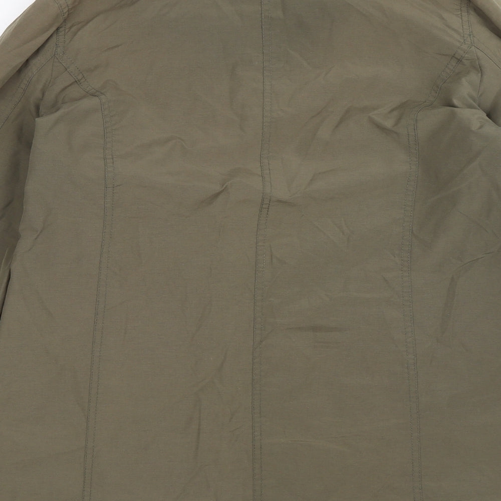Casual Comfort Womens Green Windbreaker Jacket Size 14