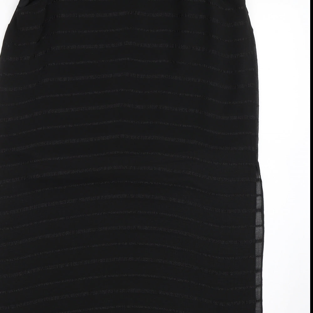 Papaya Womens Black Basic Blouse Size 14