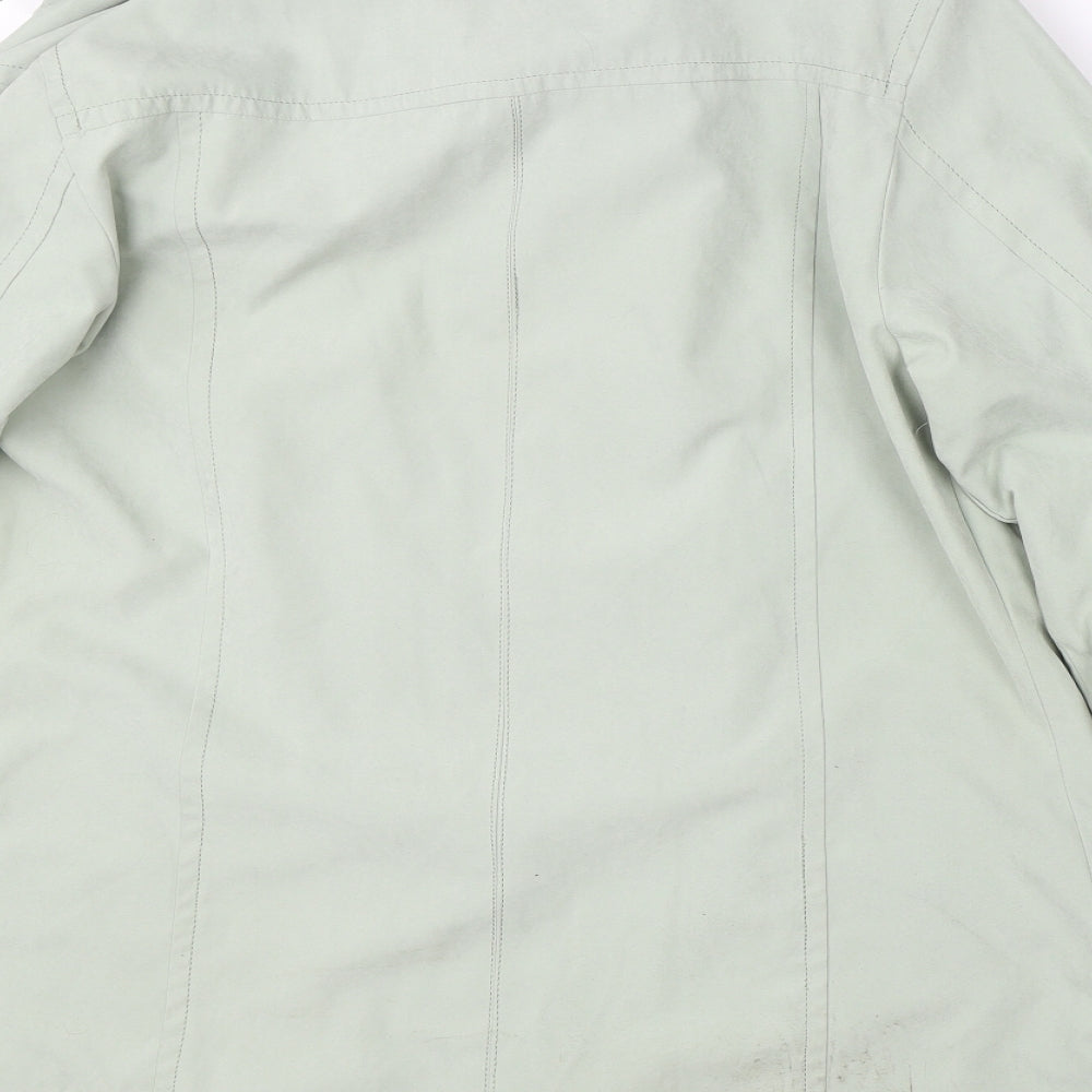 Katherine Hammond Womens Green Jacket Coat Size 12