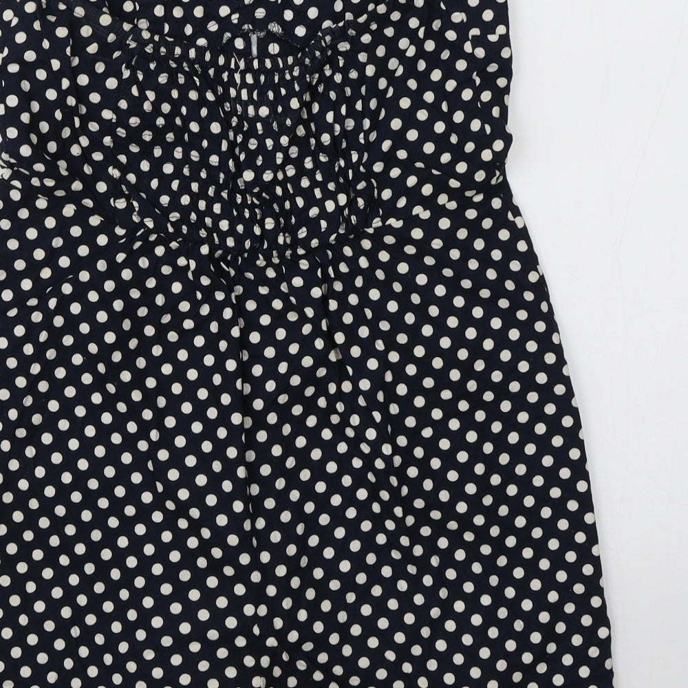 Pins & Needle Womens Blue Polka Dot Playsuit One-Piece Size S
