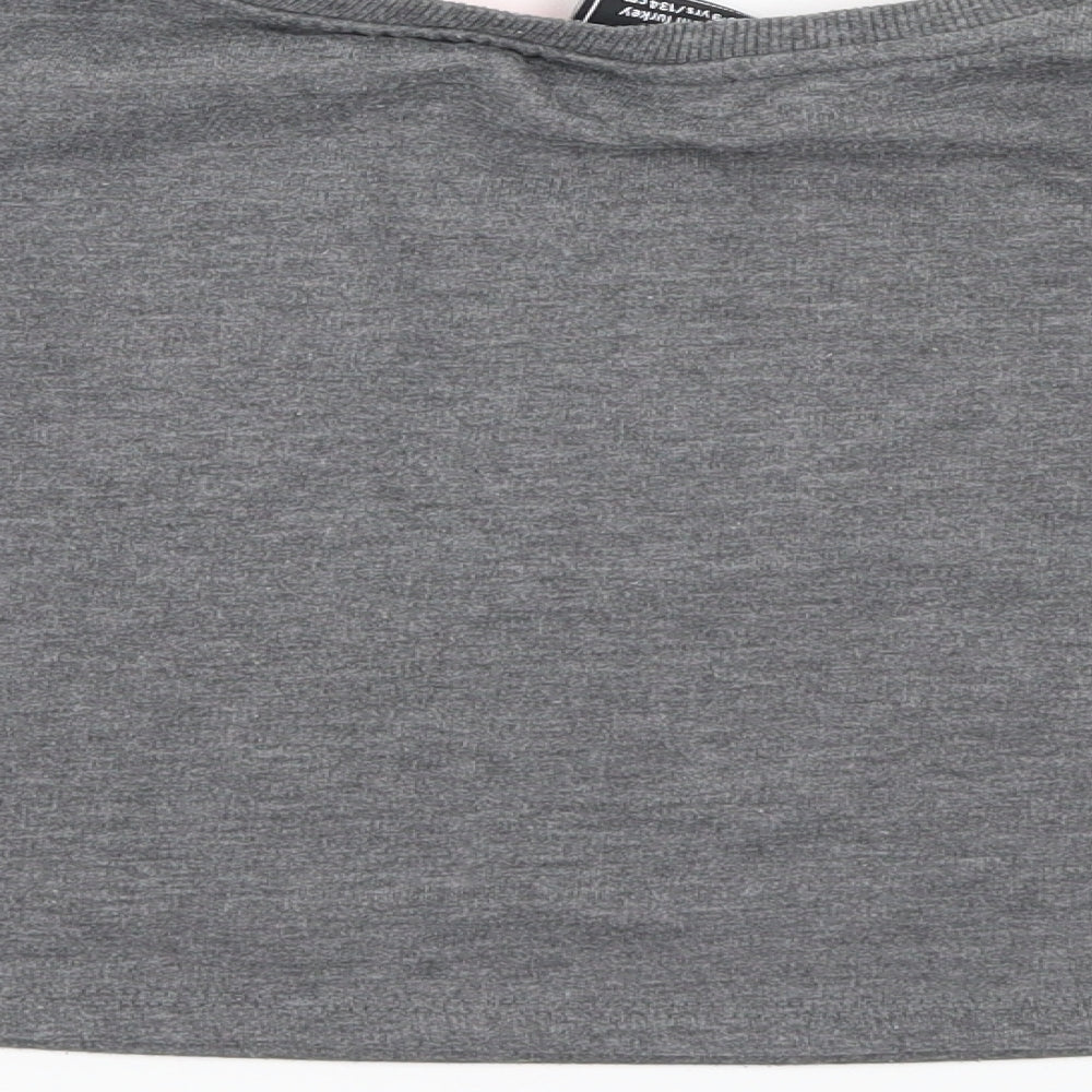 Primark Girls Grey Pullover Sweatshirt Size 8-9 Years - cropped