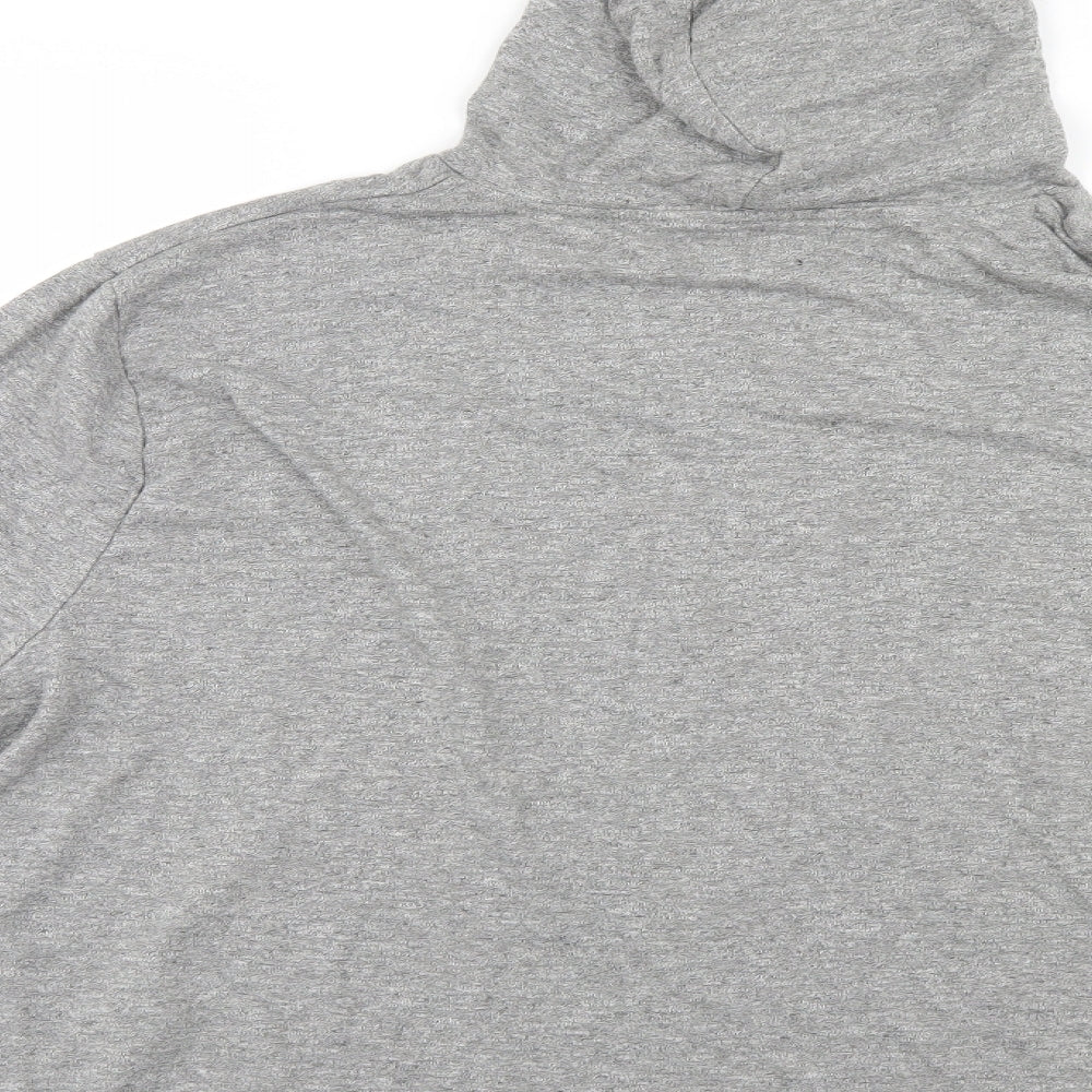 Lounge Womens Grey Pullover Hoodie Size 2XL