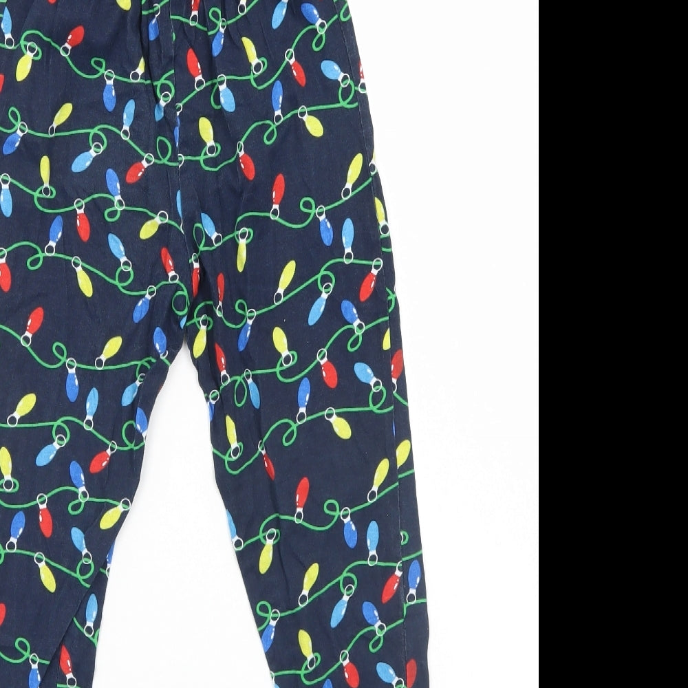 Preworn Girls Multicoloured Pyjama Pants Size 8-9 Years