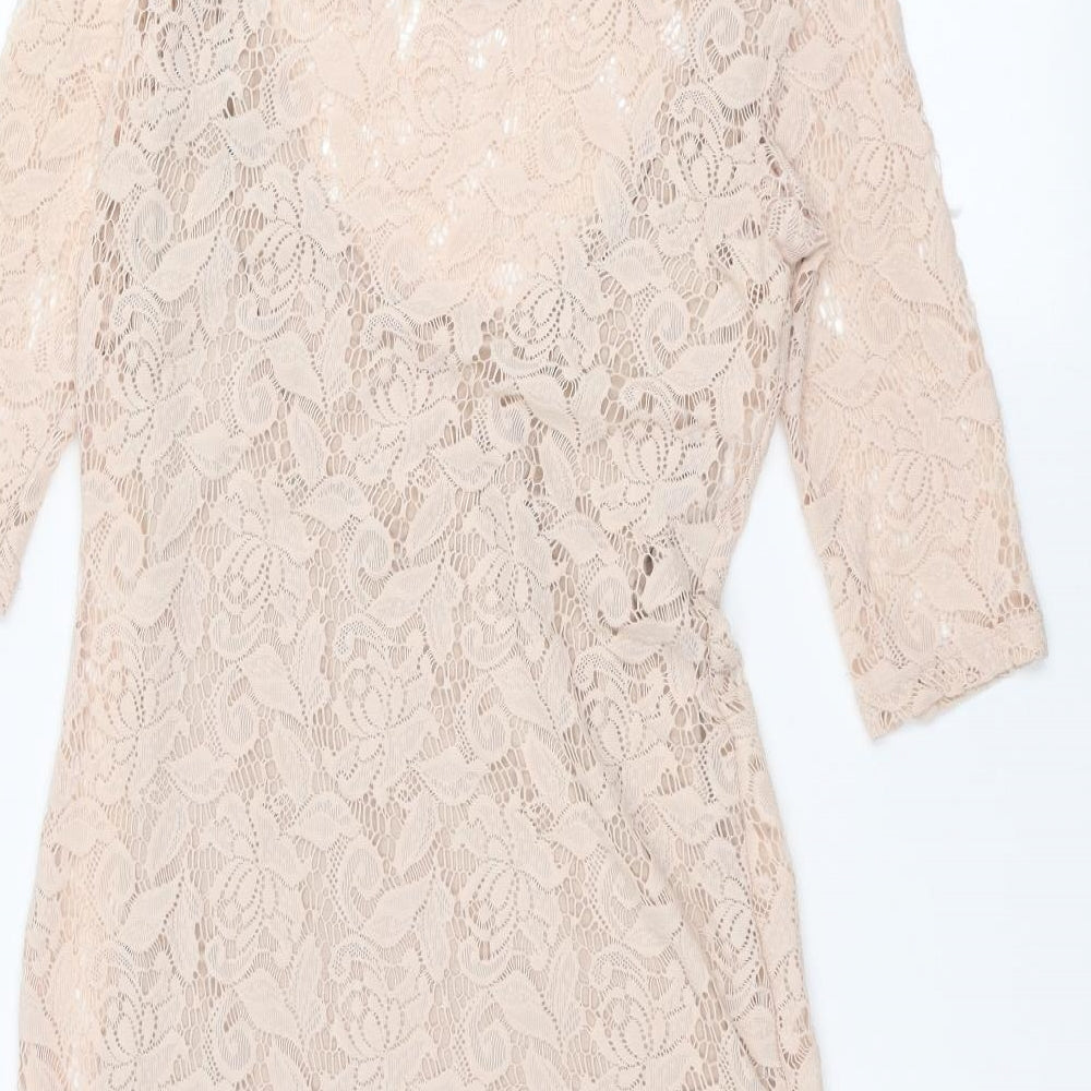 Warehouse Womens Pink A-Line Size 12