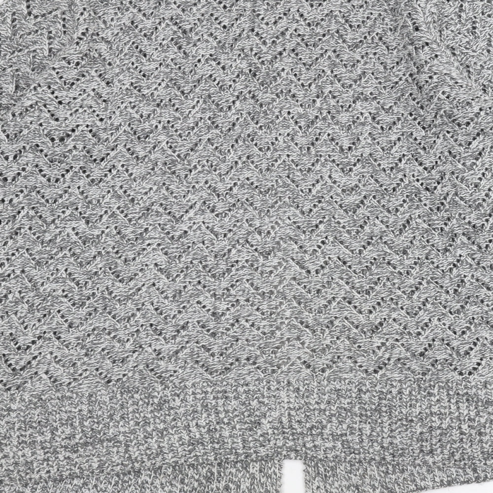 ISLE Womens Grey Jacket Coatigan Size L