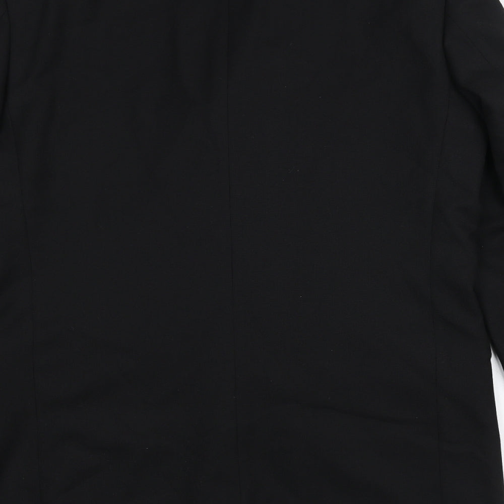 Remus Uomo Mens Black Jacket Suit Jacket Size 38