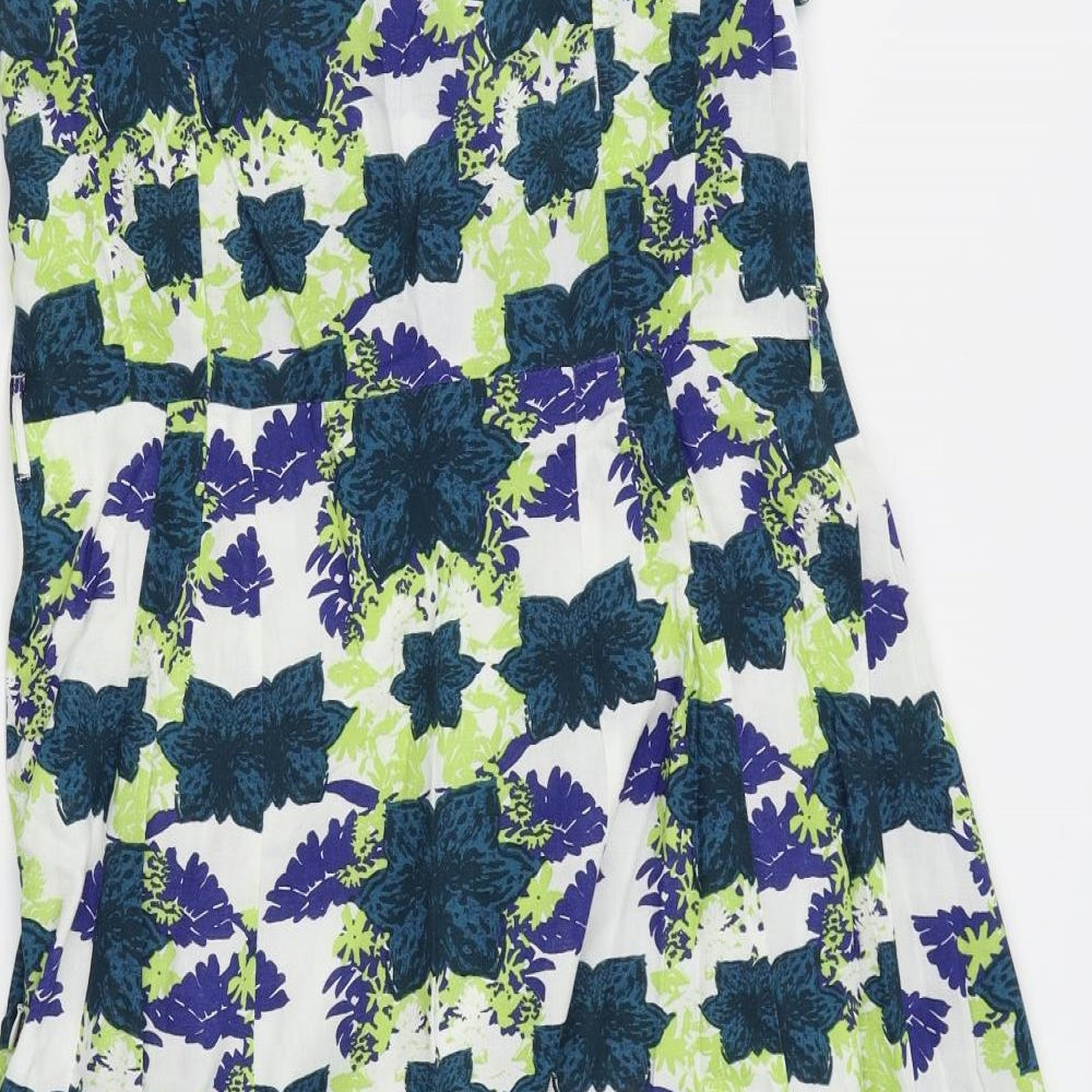 H&M Womens Red Floral Shift Size 8