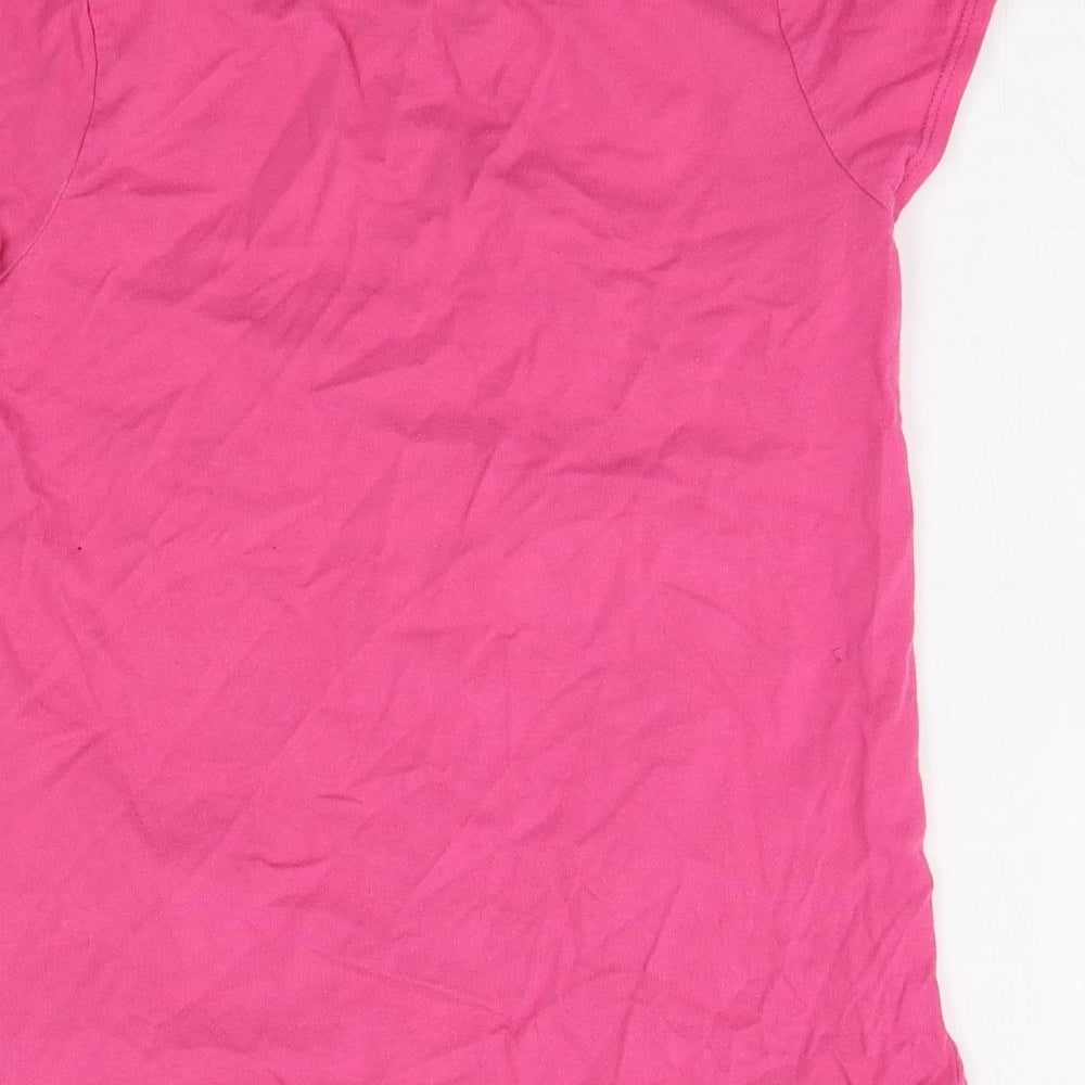 George Girls Pink Basic T-Shirt Size 9-10 Years - moshi monsters
