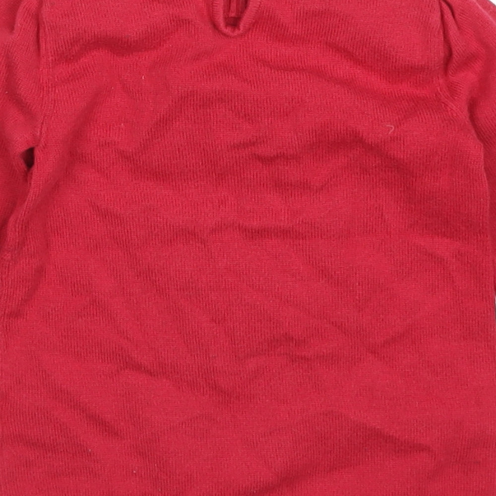 TU Baby Red Pullover Jumper Size 3-6 Months - Cat and Mouse