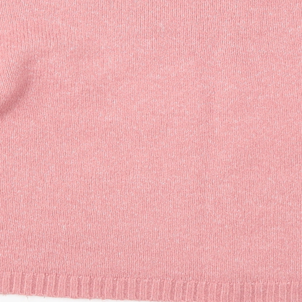 Matalan Girls Pink Knit Pullover Jumper Size 15 Years