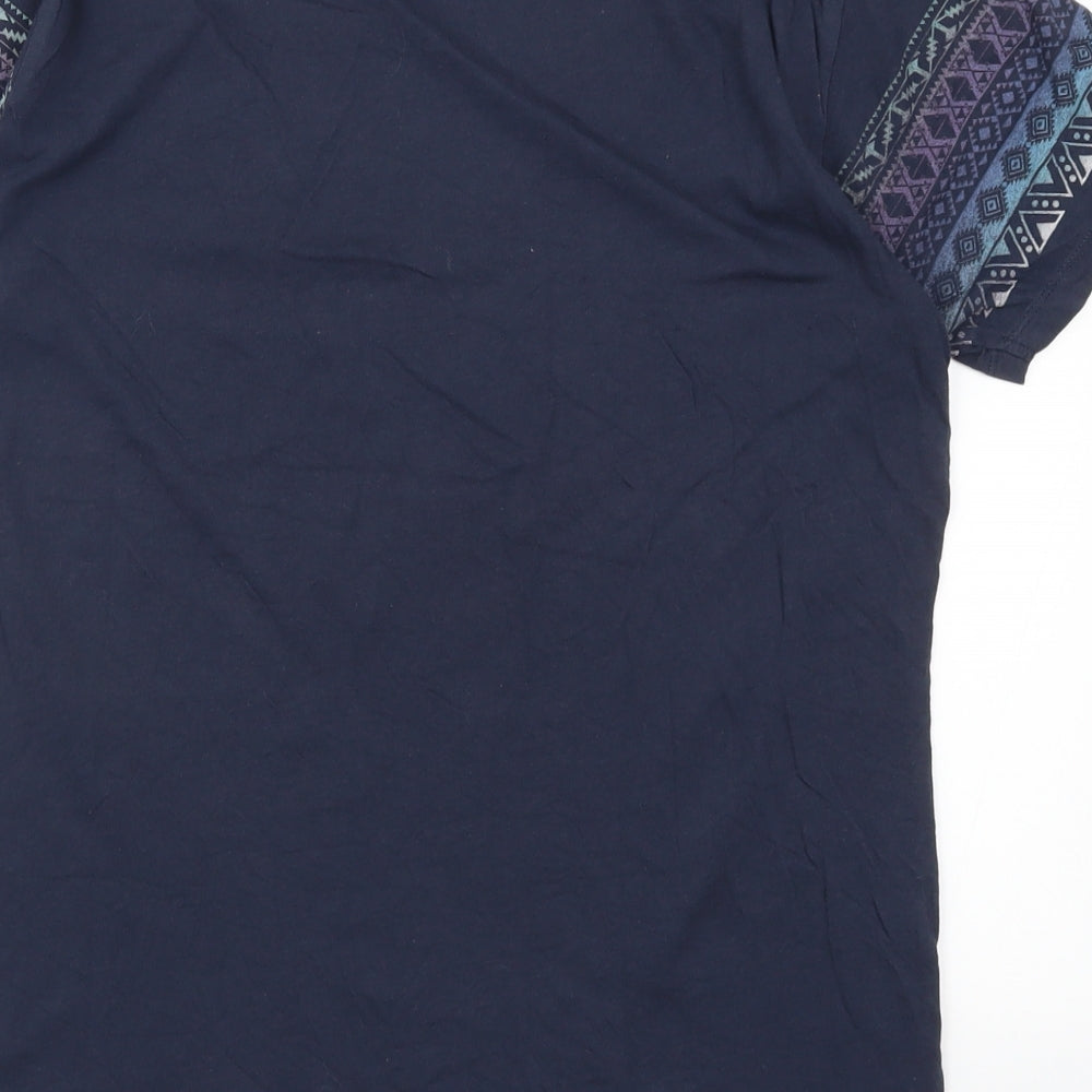 Cedarwood State Mens Blue Geometric T-Shirt Size S - Havana