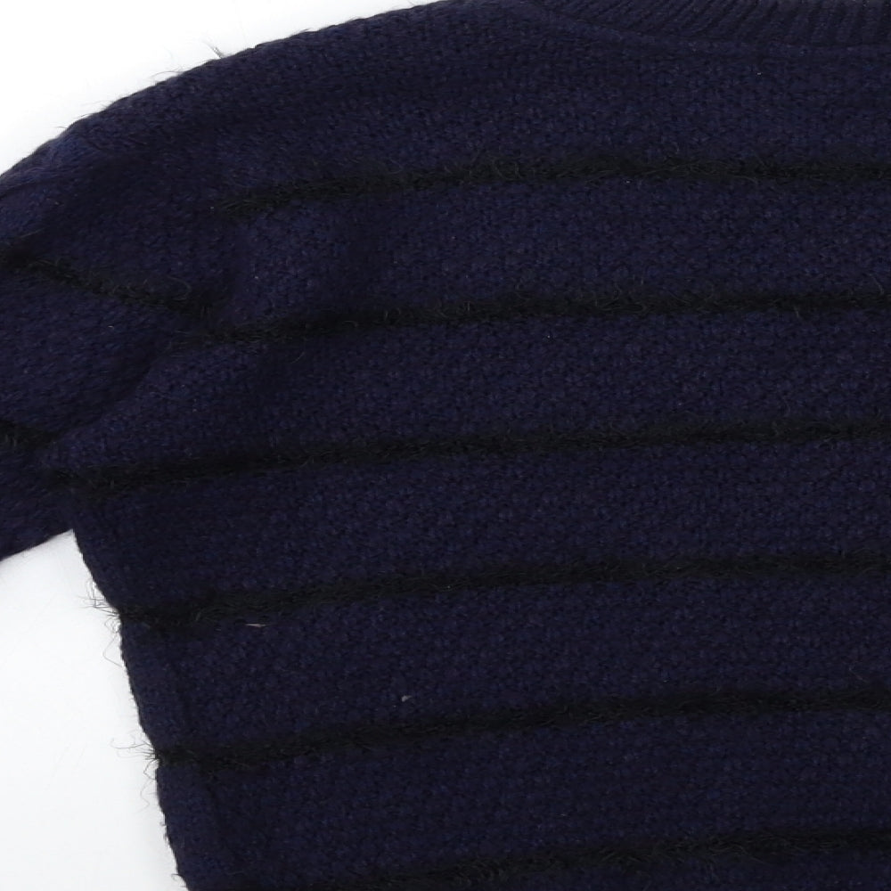 River Island Girls Blue Knit Pullover Jumper Size 9 Years