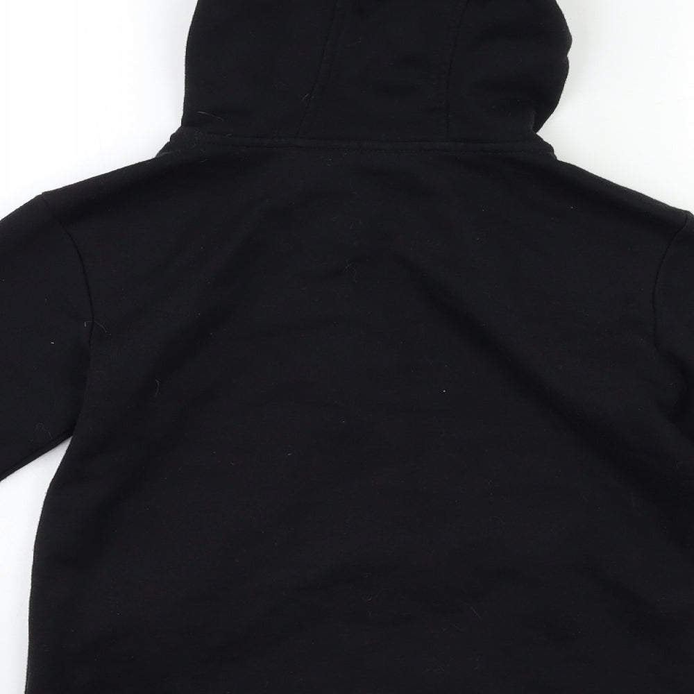 LA Gear Girls Black Jacquard Full Zip Hoodie Size 12 Years