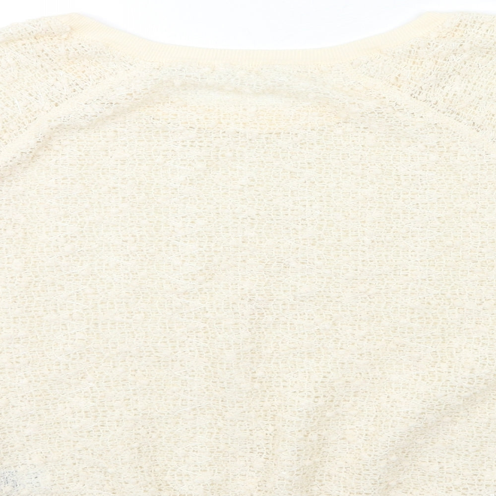 New Look Womens Beige Pullover Sweatshirt Size M