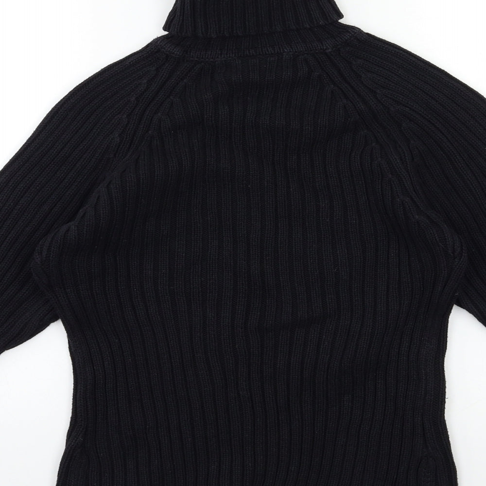 New Look Womens Black Knit Pullover Jumper Size 10