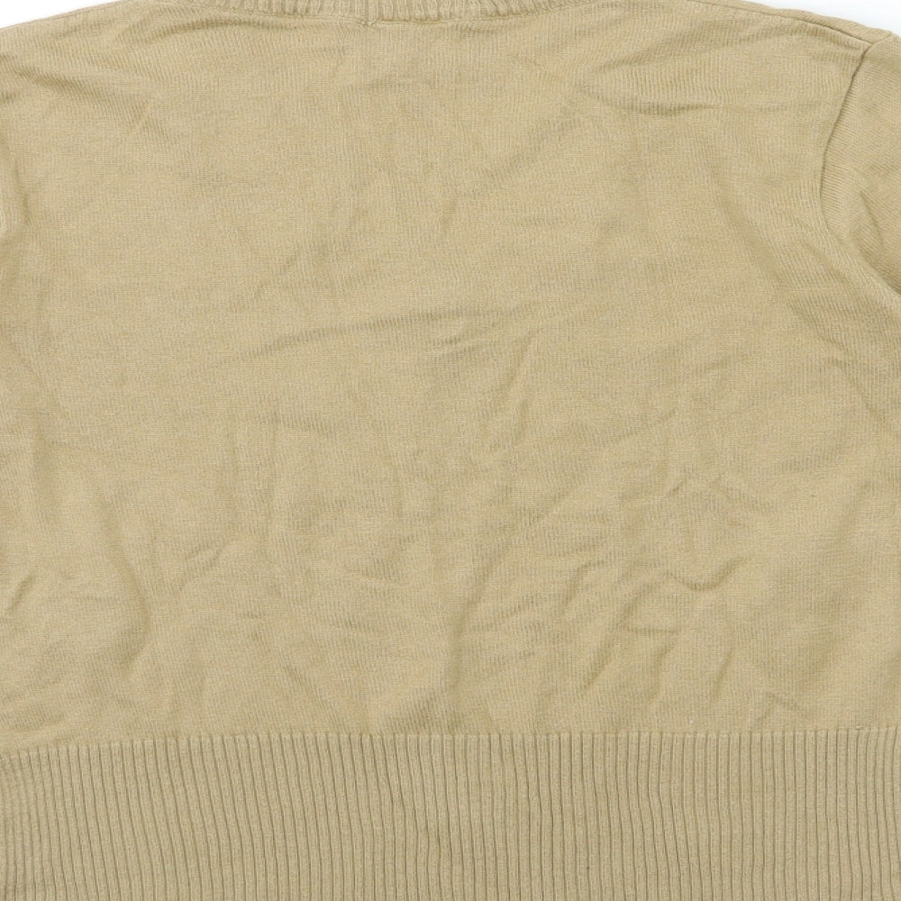 H&M Womens Brown Knit Pullover Jumper Size 12