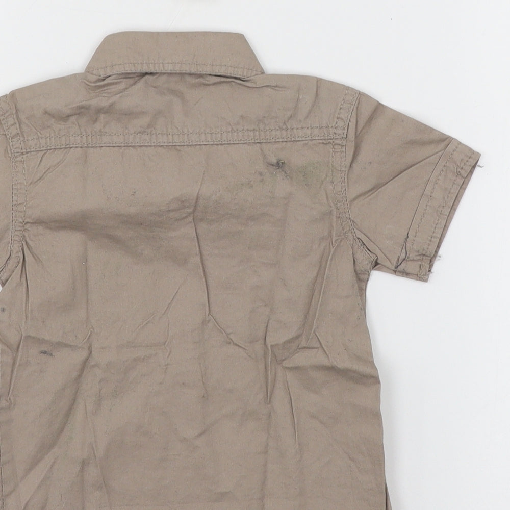 Gu. Banni Girls Brown Basic Button-Up Size 2 Years