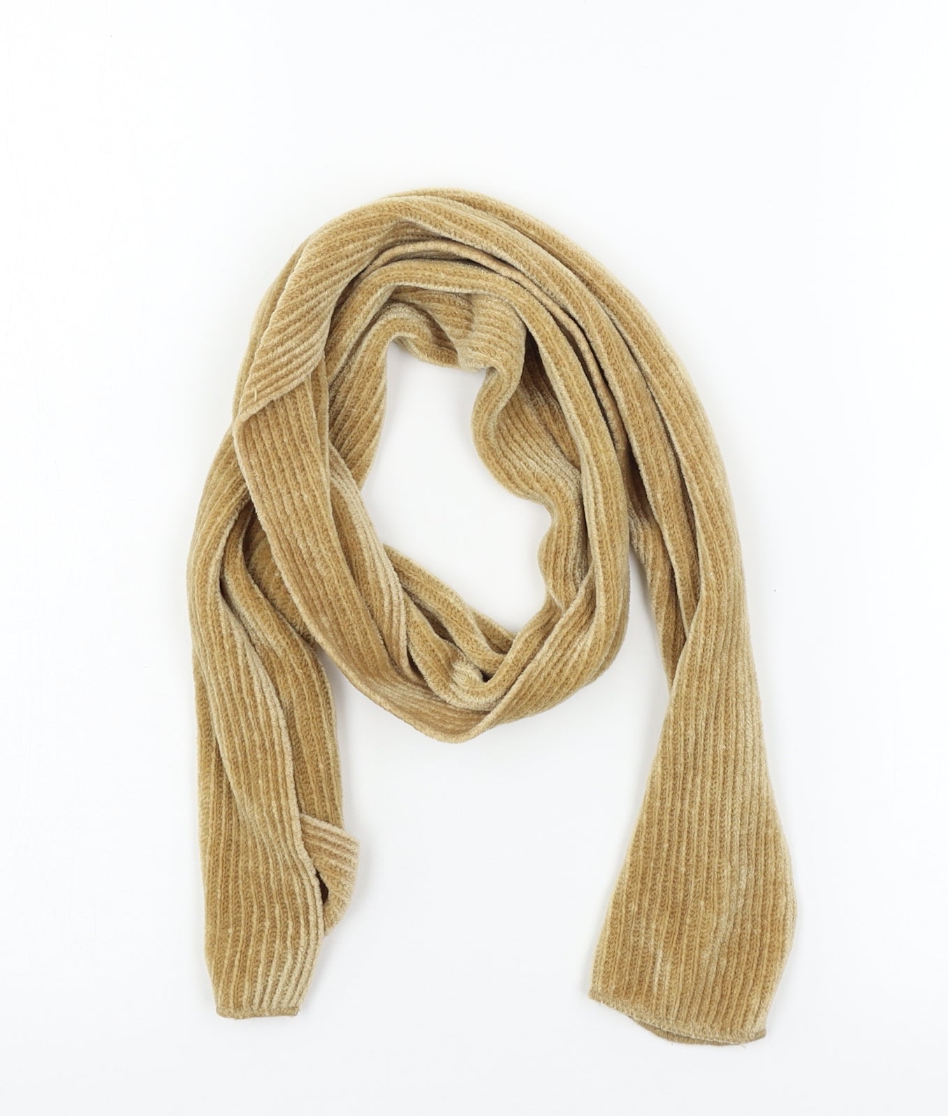 Preworn Womens Beige Knit Scarf