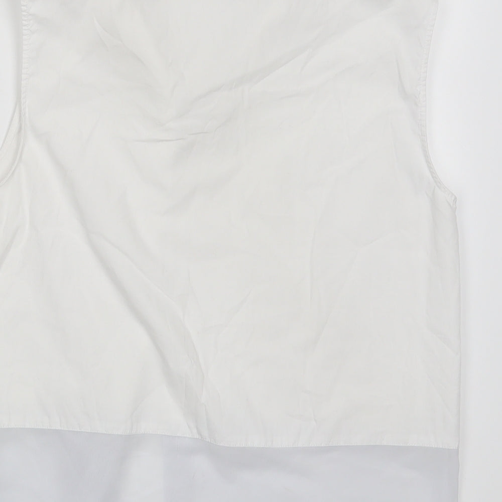 ASOS Womens White Basic Button-Up Size 8