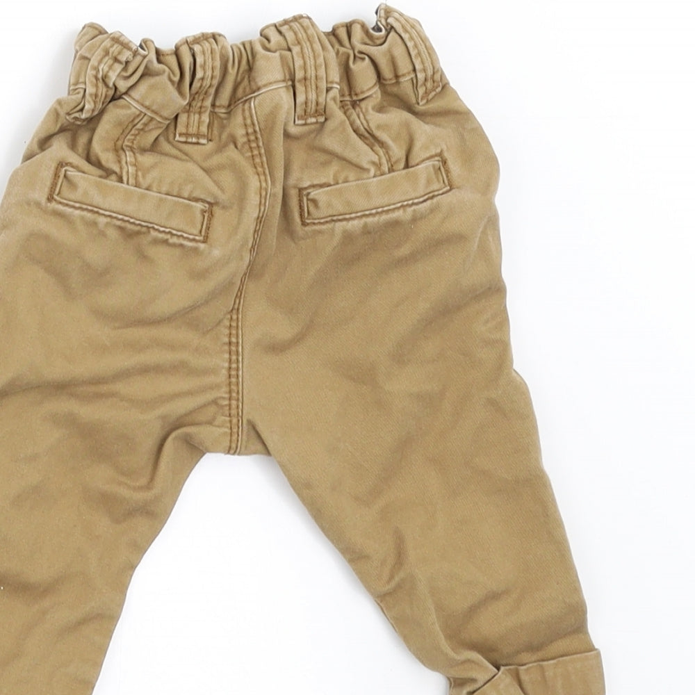 NEXT Baby Beige Denim Jogger Jeans Size 3-6 Months