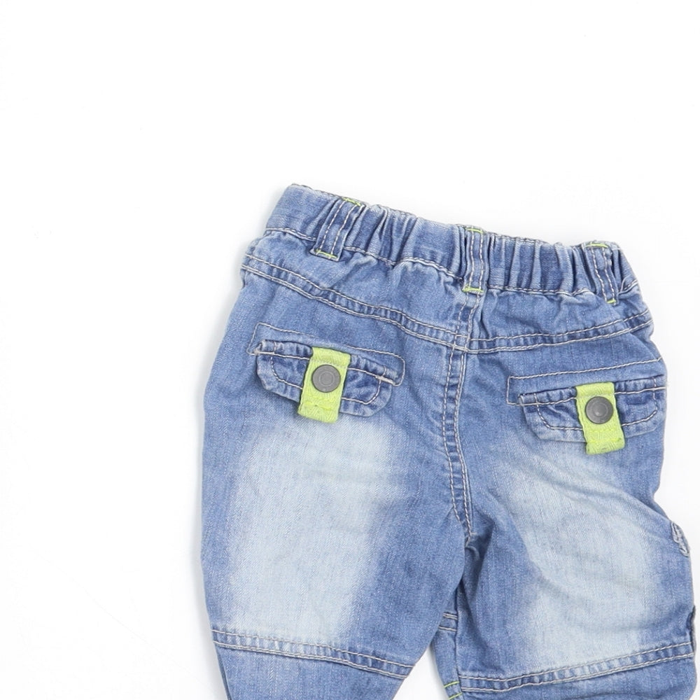 Marks and Spencer Boys Blue Denim Jogger Jeans Size 3-6 Months