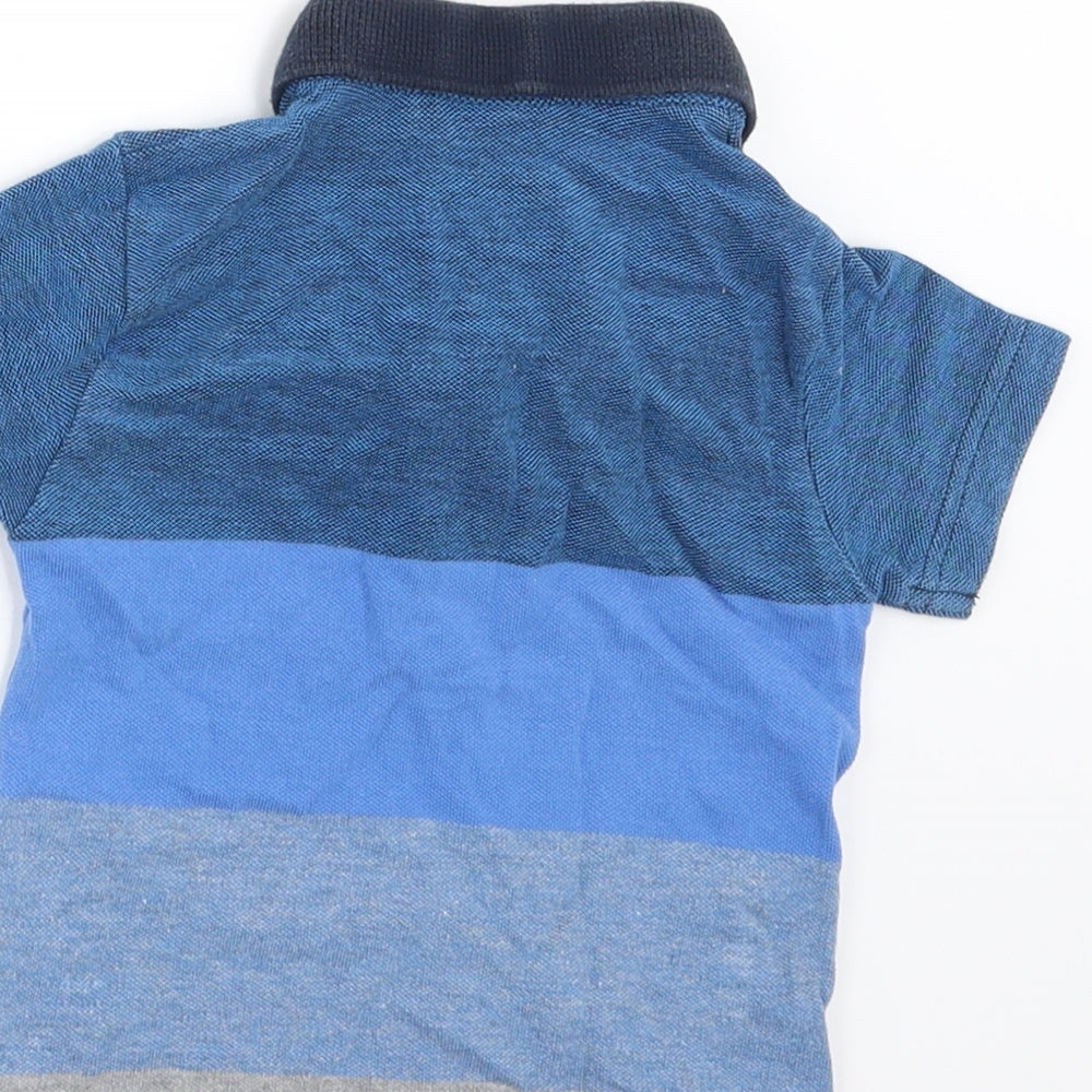NEXT Boys Blue Spotted Basic Polo Size 6-9 Months