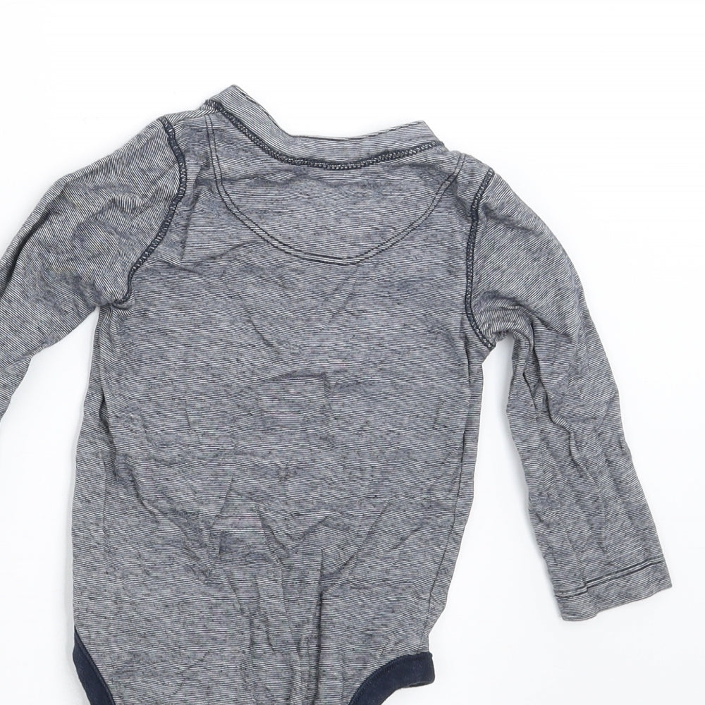 Gap Baby Blue Striped Basic T-Shirt Size 12-18 Months