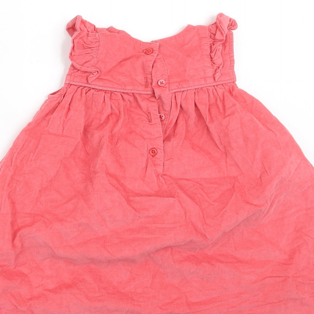 Marks & Spencer Girls Orange Corduroy A-Line Size 9-12 Months