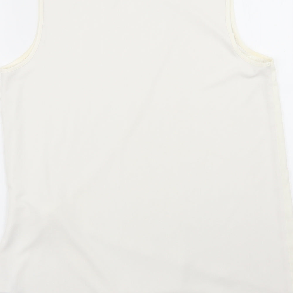 NEXT Womens White Basic Blouse Size 10