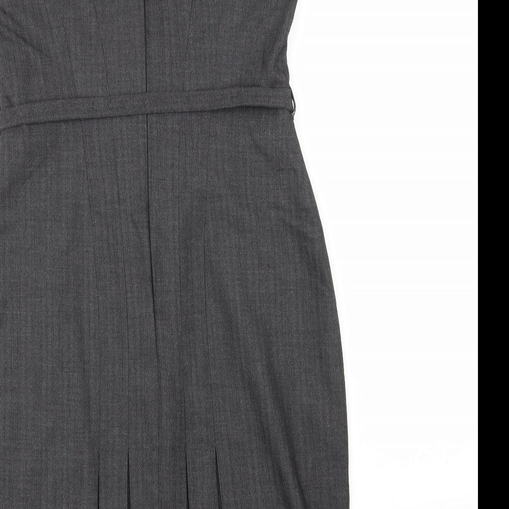 Warehouse Womens Grey A-Line Size 12