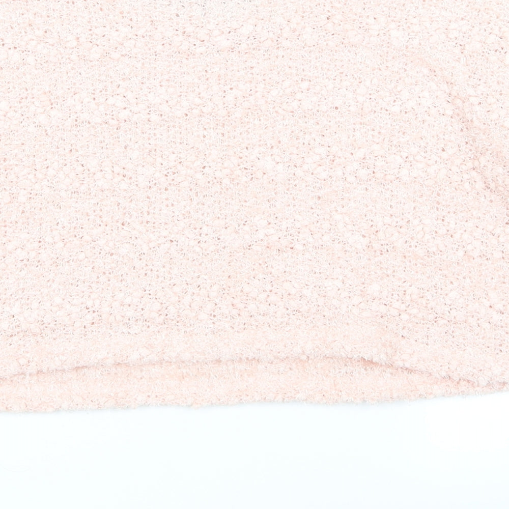 New Look Girls Pink Pullover Jumper Size 14-15 Years