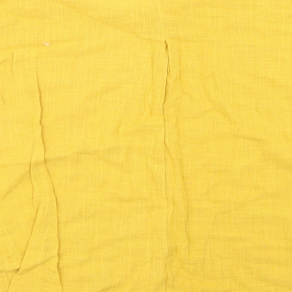 Preworn Womens Yellow Basic T-Shirt Size XL