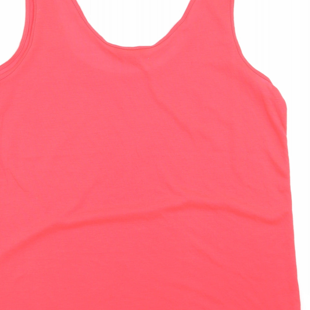 F&F Womens Red Basic Tank Size 16