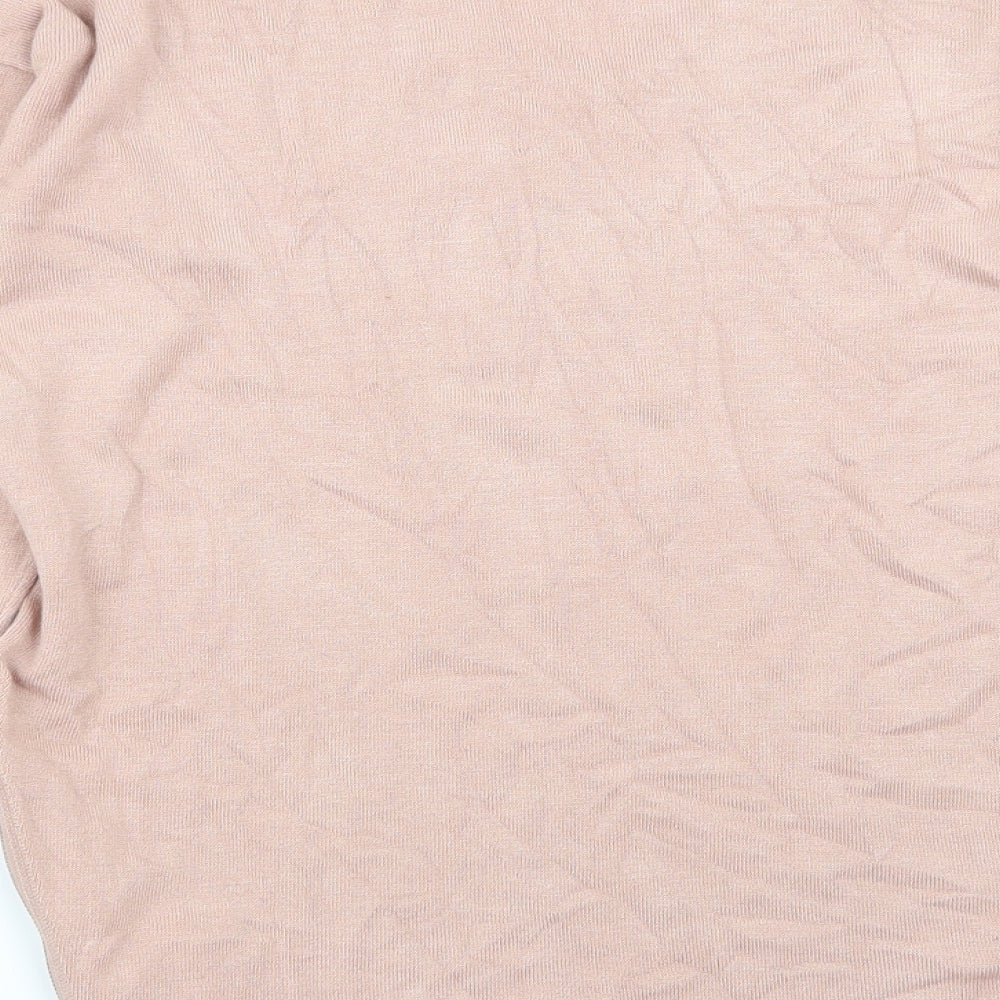 Body Flirt Womens Pink Basic T-Shirt Size S