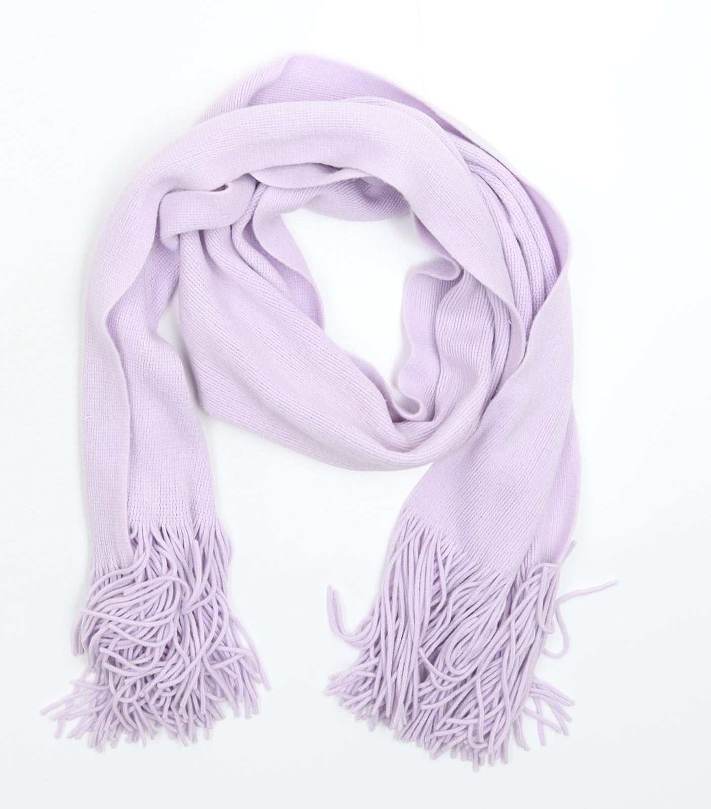 Preworn Womens Purple Knit Scarf