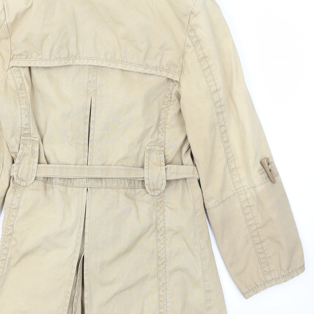 Topshop Womens Beige Jacket Coat Size 8