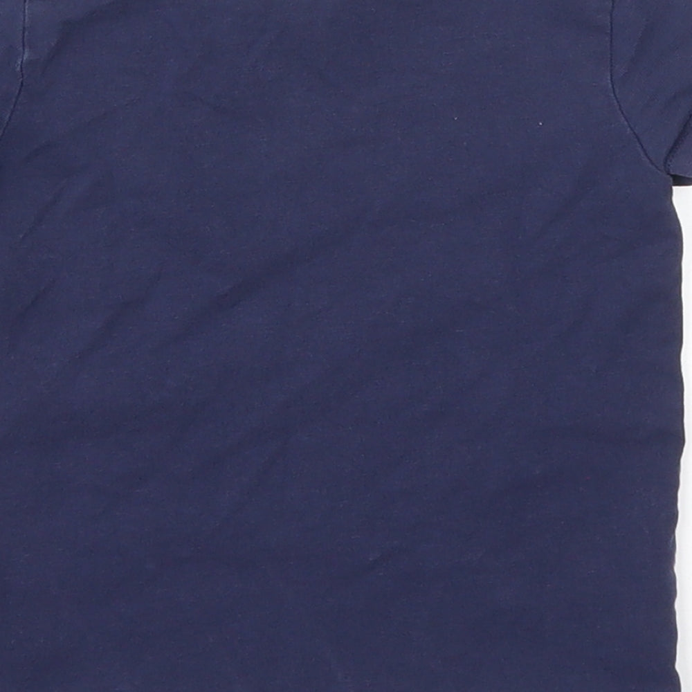 George Girls Blue Paisley Basic T-Shirt Size 2-3 Years