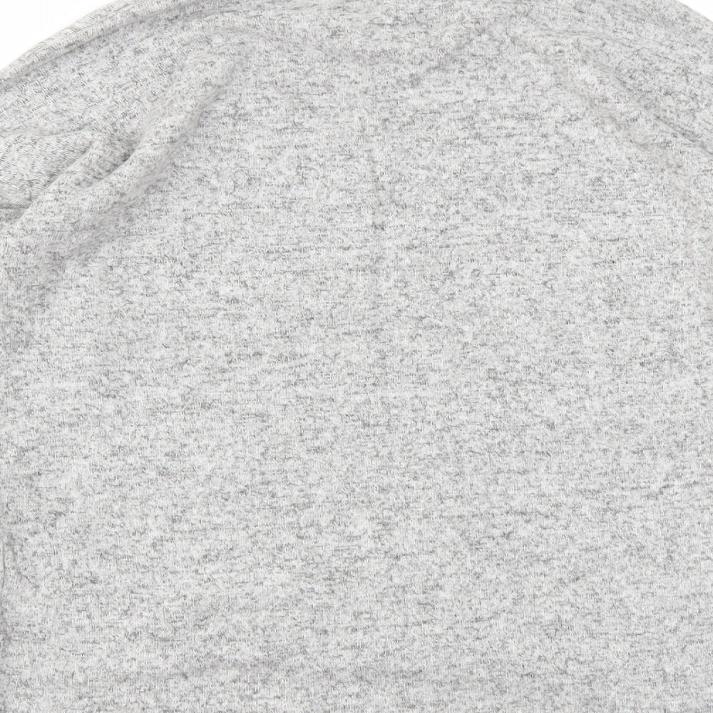F&F Girls Grey Animal Print Pullover Sweatshirt Size 11-12 Years