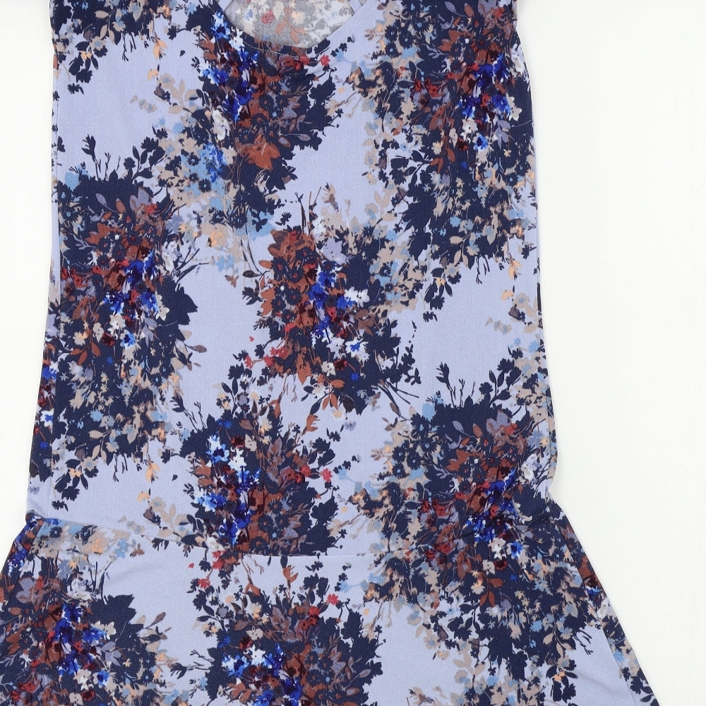 NEXT Womens Blue Floral A-Line Size 6