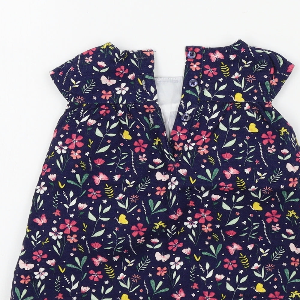 Primark Girls Blue Fair Isle Fit & Flare Size 0-3 Months